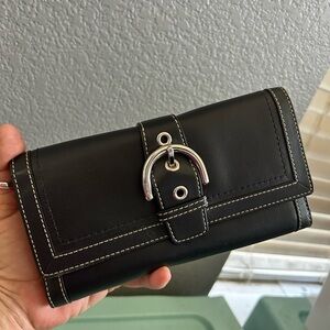 Coach trifold wallet EUC
